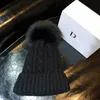 Beanie/Skull Caps Winter Brand Female Fur Pom Poms Hat For Women Girl 's Knitted Beanies Cap Thick Skullies Beanies1