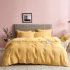 Dreiteilige Bettwäsche-Sets aus Seersucker-Baumwolle, King-Size-Bett, Luxus-Bettbezug, Kissenbezug, Bettbezug, Marke, Bettdecken-Sets, hohe Qualität