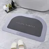 Tapis de bain plancher de toilette antidérapant Nappa diatomées absorbant doux séchage rapide porte tapis maison porte d'entrée chambre 220301