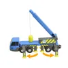 Ensemble de jouets de train multifonctionnel, accessoires de camion de grue, véhicules de jouets compatibles avec les voies en bois, chemin de fer LJ200930