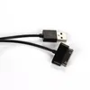 1M 3ft USB مزامنة كابلات البيانات شاحن شحن كابل شحن لسامسونج غالاكسي تبويب 2 3 P1000 P3100 P3200 P5100 ملاحظة N8000 اللوحي الكمبيوتر