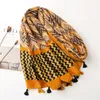 Missoni corrugado algodão geométrico e lenço de linho Primavera Summer Summer e Winter Women039s Shawl Long Niche Niche Scons2384118