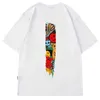Boy T Shirt Hip Hop Canavar Şeytan Baskı T-shirt Pamuk Yarım Kollu Rahat Yaz Tees Üst Drop Shipping Giysileri Toptan G1229