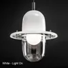 Creative UFO Small Pendant Lights Designer Nordic Personality Dining Room Bar Bedside Glass Hanging Lamp Postmodern Art Decor Lighting E27