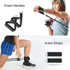 Bandas de resistência Set Pull Rope Fitness Band Expander Elastic Bands Yoga Tubos Latex Bandas Elastes Fitness Equipment Q1225