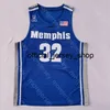 2020 Nouveau Memphis Tigers College Basketball Jersey NCAA 32 James Wiseman Blanc Bleu Tous cousus et brodés Hommes Taille jeunesse