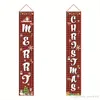 Halloween Christmas Decoration Door Couplet Hanging Sign For Outdoor Garden Merry Christmas Decoration Banner Wall Pendants WVT0713