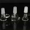 Hookahs glasskivor skålstycken bongs skålar tratt rigg tillbehör kvarts nagel 18mm 14mm manlig kvinnlig hård rökning vattenrör dabbar bong glid