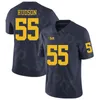 NCAA Football Michigan Woerines College 10 Devin Bush JR Jersey 55 Brandon Graham Braylon Edwards Jim Harbaugh Karan Higdon Hommes Femme Enfants