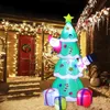 2,1m LED Inflável Arreece inflável de brilho ao ar livre Decoração alegre para ornamento em casa natal Navidad Ano Y201020