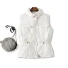 SuyaDream Mujer Abajo Abrigo Cuello alto Chalecos de invierno Cintura con cinturón Sólido Parka para mujer Chaquetas cálidas 201102