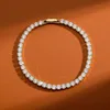 Bracciale da tennis oro Braccialetti maschili a catena ghiacciata AAA Zirconia Silver Copper White Diamond Catane Bangles Hiphop Man Womens Luxury Jewelry 7-8 pollici