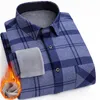 Chemises occasionnelles pour hommes épaissie plus chemise d'hiver chaude pour hommes Flanel Taille à carreaux Vêtements surdimensionnés 4XL 5XL 6XL 7XL 8XL 9XL