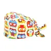 37 Colors Working Scrub Cap with Protect Ears Button Headwear Print Bouffant Hat5813871