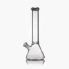 Clear Glass Bong Beaker base tuberías de agua Hookahs bongs ice catcher espesor 11 pulgadas