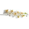 Fleurs décoratives Couronnes Décoration Papillon Orchidée Phalaenopsis Artificielle Latex Orchidées Fleur Pour Mariage Beauté Home DF02