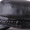 Berets T-Mac 2021 여성 진짜 가죽 모자 레이디 패션 브랜드 모자 가을 겨울 따뜻한 양모 캡 1