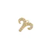 Micro Pave Constelaciones Encantos para Pendientes Collar Accesorios de joyería Latón amarillo Oro blanco Signos del zodiaco Pequeño colgante Pendientes Hallazgos en venta