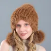 Czapki do czapki/czaszki 11 Kolor zima futrzana czapka zagęszcza się Earmuff Big Plush Ball Sweet Keep Hat Girls Hat Lady Temperament Zwycięzca