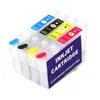 2 Sets Lot Empty 4-Color-set T212 T212XL Refillable Ink Cartridge for Epson WF2850 2830; XP-4100 4105 Printer Without Chip340z