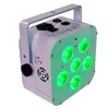 20xlot White Aluminium Case Wireless Battery Powered 6x18w Square Sit LED PAR LIGHT RGBWA UV 6in1 F￤rgblandning DMX 612458445