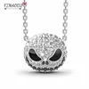 Fimaodz Fashion Jack Skull ketting nachtmerrie voor kerstpunk Crystal Chain Gothic Necklace delicate Halloween Gift19932009