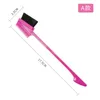 Double Side Edge Hair Comb Brush For HairStyling Salon Professional Accessories eyebrowBrush Random Color sending