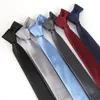 Neck Ties Sitonjwly 6cm Polyester For Men Skinny Slim Narrow Neckties Business Wedding Dress Neckwear Cravat Custom LOGO1