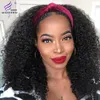 Moderne Show Braziliaanse Afro Kinky Curly Pruik Remy Menselijk Haar Kinky Hoofdband Pruiken voor Zwarte Vrouwen 150% Lijmloze 10-26 inch