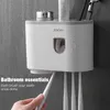 Portaspazzolino magnetico Accessori per il bagno Distributore automatico automatico di dentifricio Spremiagrumi Portaoggetti per uso domestico LJ200904
