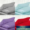 Pure cetim de seda macia Cadeira Coberta Pillowcase assento Casos de cama fronha Praça almofada alto padrão Bed Linings Multicolor27