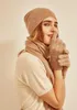 Four-piece Sets Warm 100 Cashmere Hat Scarf Gloves Headband Winter Women 2020 Factory Autumn And Winter New Knitted Solid2474