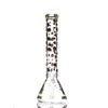 Cookahs Гриб напечатанный стакан бонг 7 мм 14 "с логотипом Bongs сильные и тяжелые стеклянные водные трубы