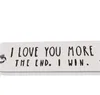 Party Favor Creative Keyrings Stainless Steel I Love You Most More The End I Win Couples Keychain Metal Key Holders Pa bbycGH bdesports