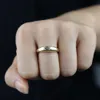 Wholesale Gold color colorful baguette cz red green blue white cubic zirconia open adjusted band women finger dome ring