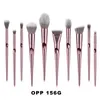 10 stks Rose Gold Laser Brush Set Vinger Make Oogschaduw Poeder Contour Borstels Kits Schoonheid Cosmetica Gereedschap Gratis Schip 20