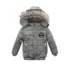 2020 Nowy Wysokiej Jakości Winter Child Chłopiec Kurtka Parka Duża Dziewczyna Grubia Ciepłe Płaszcz 2 3 4 5 6 Lekkie Lekkie Z Kapturem Outerwears LJ200831