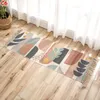 Kitchen Runner Rug Carpet Geometric Sink Rug with Tassels Cotton Woven Soft Indoor Mat Hallways Machine Washable Carpet for Laundry JJA12476