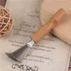 Wooden Comb Cleaner Delicate Cleaning Removable Hair Brush Comb Cleaner Tool Handle Embeded Tool1012438