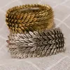 Link Chain 2022 Europa en de Verenigde Staten overdreven persoonlijkheid Mode Feather brede versie Bracelet Retro Style All-match sieraden Int Int