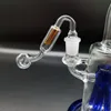 Groothandel glas oliebrander water pijpdikte dubbellaags filter fornuis joint 14mm man voor bongolie dab rig