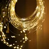 300 LED -gardiner Copper Wire Light String Fairy Garland Curtain USB String Lights Christmas Wedding Party Holiday Decoration 201203