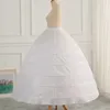ホワイトプラスサイズボールガウンブライダルペチコート6フープJupon Tarlatan CrinolineアンダースカートスリップMake Dress Puffy Quinceブライダルデブタンテの結婚式のアクセサリー