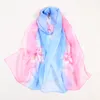 Hijab coloré bulle impression foulards femmes châles super soie mousseline de soie coréen tissu décoratif climatisation paquet ceintures