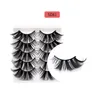 5 Pairs 5D Faux Mink Hair Soft False Eyelashes Fluffy Wispy Long Thick Lashes Handmade Soft Eye Lash Makeup Extension Tools