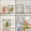 Gift Wrap Event & Party Supplies Festive Home Garden Kawaii Pvc Bags Flower Packages Cases For Mothers Days Festival Christmas Flowers Boxes