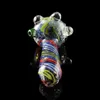 Najnowsze Colorful Cool Swirl Pyrex Grube Szkło Suche Ziół Tobacco Handmade Handpipe Filtr Rury Oil Rigns Bong Przenośne Rury DHL za darmo