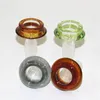 Glass Flower Bowl med 14mm 18mm hane Hookah F￤rgglad tjock Pyrex Heady Bong Bowls f￶r r￶kning av vattenr￶r Ash Catcher