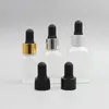 20piece / lote 10ml Gelo gordo de vidro aromatherapy líquido para massagem básica essencial garrafa de pipeta de óleo recarregável