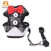 Yichong Pet Leash Dog Chest Strap Cat Vest Dress Butterfly Bow Tie Back Coat Puppy Traction LJ201109